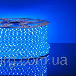 Светодиодный дюралайт  SMD3528 квадратный синий