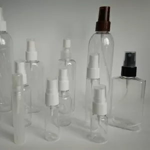 Флакончики флакони пластикові зі спреями,  розпилювачами