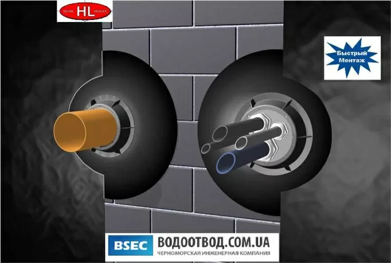 Эластичная уплотнительная мембрана (ввод в здание) HL800