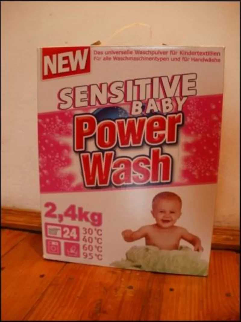 Пральний порошок Power Wash Sensitive Baby,  2, 4 кг