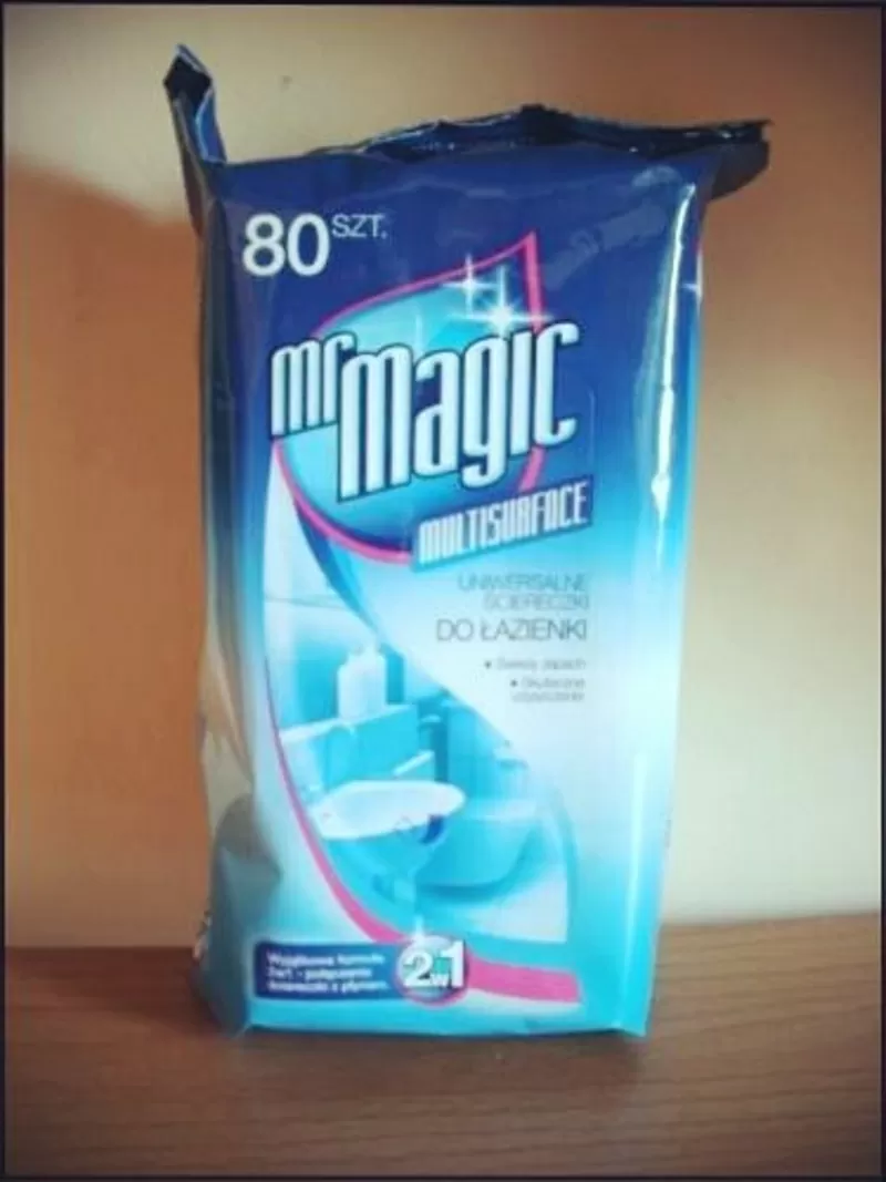 Вологі серветки з розчином для кухні Mr. Magic,  80шт