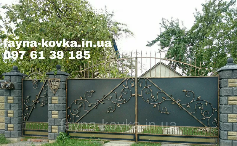 Недорогие кованые ворота. От 6600. Качественно. Доставка  и монтаж. 