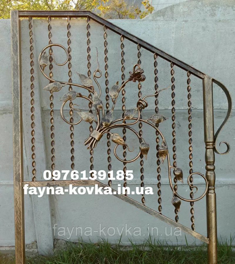 Кована брама з хвірткою від 6600 грн. Кузня fayna-kovka.in.ua  2