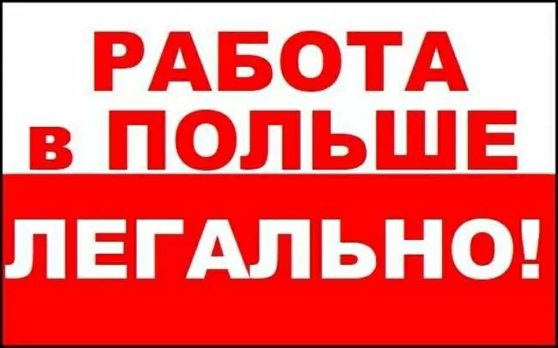 Работа в Польше: разнорабочие и специалисты,  оф. трудоустройство