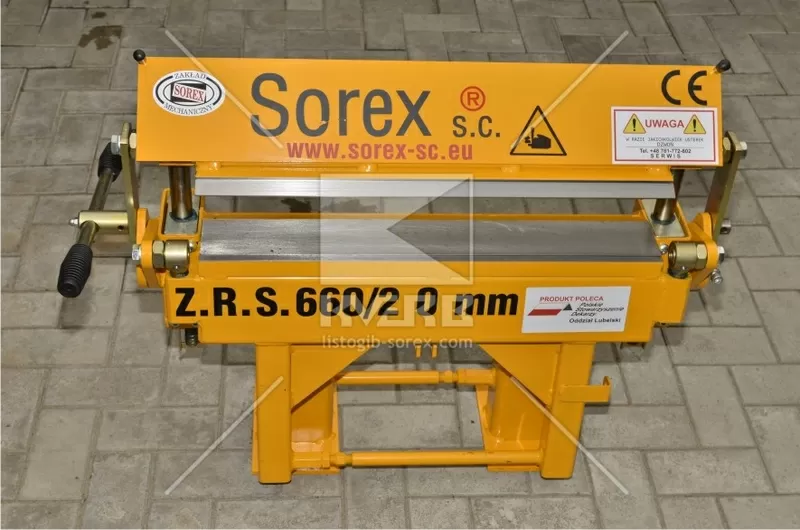 Станок для гибки металла ZGR 660 польского производителя Sorex