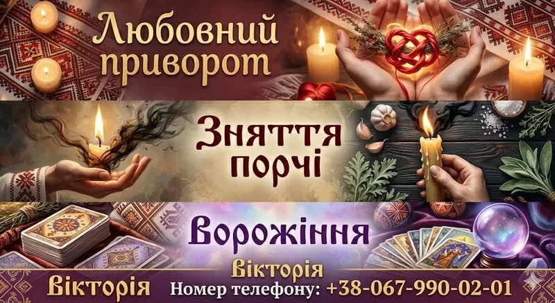 Послуги ясновидиці у Львові: ворожіння,  любовна магія,  зняття порчі.